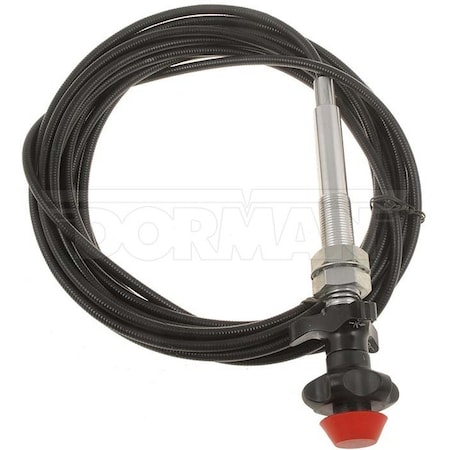 Motormite CONTROL CABLES WITH 2 IN BLACK KNOB 25 F 55206